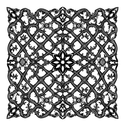 Trellis Colouring Page (Teens, Intricate)
