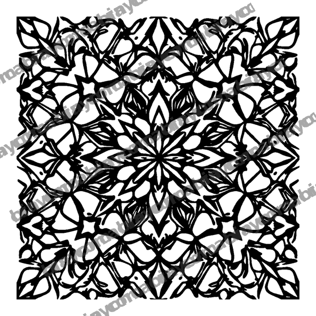 Triangle Tile colouring page — free printable for adults