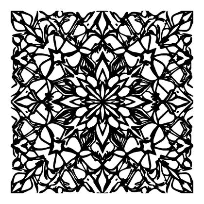 Triangle Tile Colouring Page (Adults, Intricate)