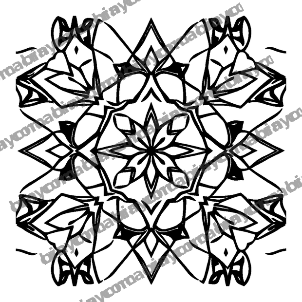 Triangle Tile colouring page — free printable for kids