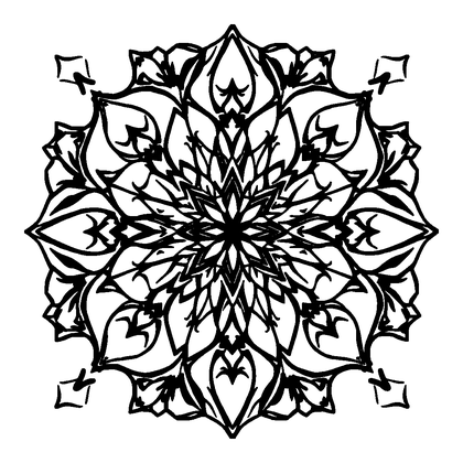 Triangle Tile Colouring Page (Teens, Intricate)