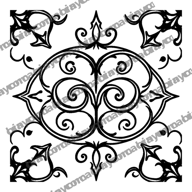 Wave Scroll colouring page — free printable for kids