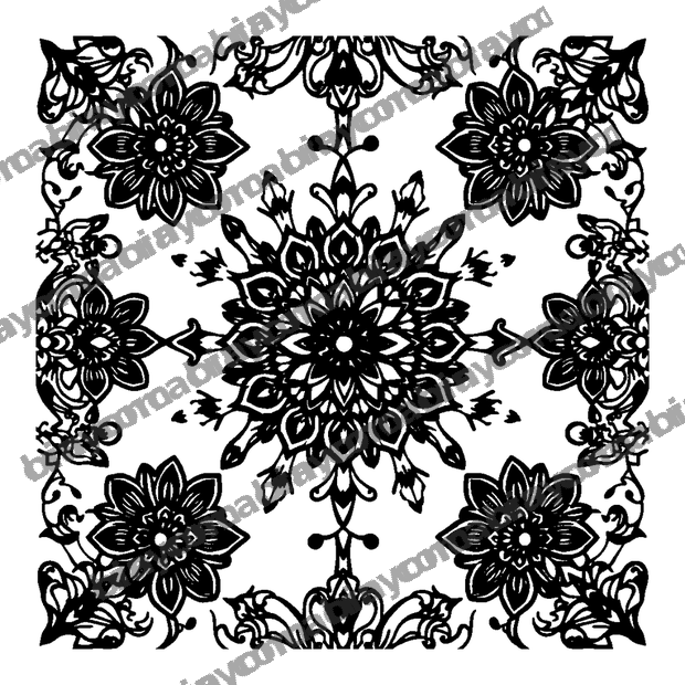 Zentangle Garden colouring page — free printable for adults