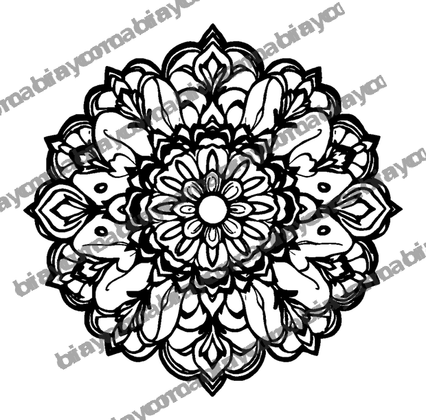Zentangle Garden colouring page — free printable for kids