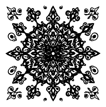 Zentangle Garden Colouring Page (Teens, Intricate)