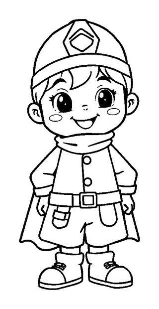 Costume Designer colouring page — free printable for kids