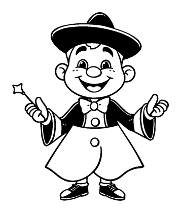 Juggler Colouring Page (Kids, Standard)