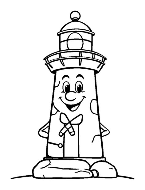 Lighthouse Keeper colouring page — free printable for kids