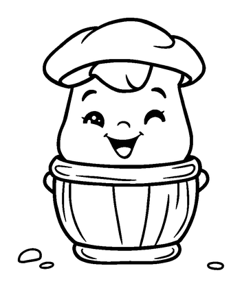 Potter Colouring Page (Kids, Bold & Easy)