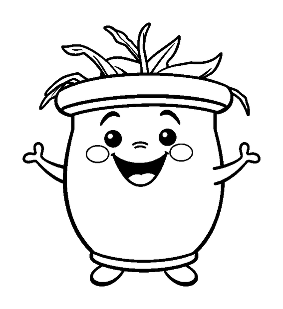 Potter colouring page — free printable for toddlers