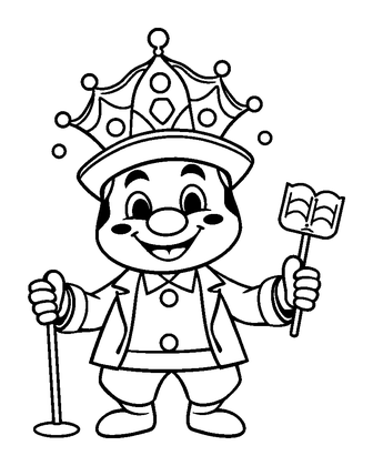 Ringmaster Colouring Page (Kids, Standard)