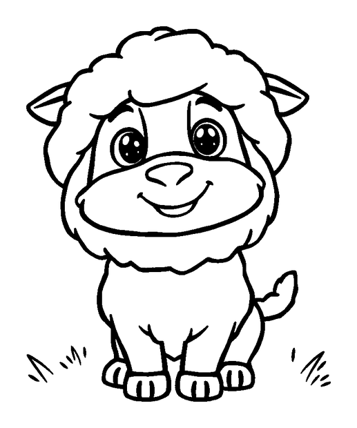 Shepherd colouring page — free printable for kids