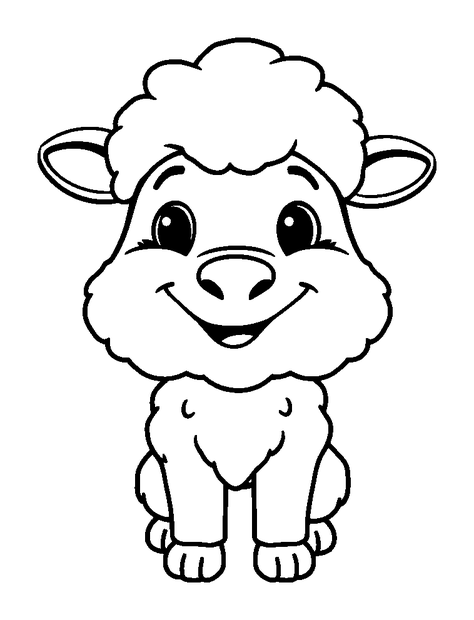 Shepherd colouring page — free printable for toddlers