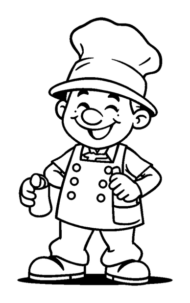 Shoemaker colouring page — free printable for toddlers