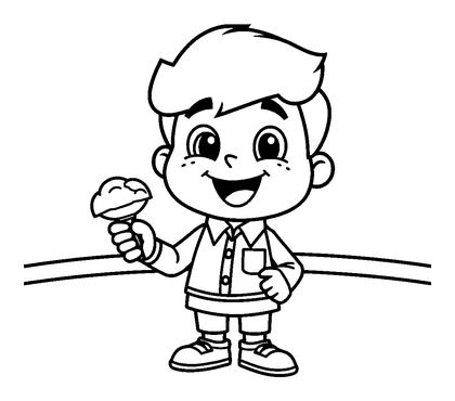 Weather Presenter Colouring Page (Kids, Standard)