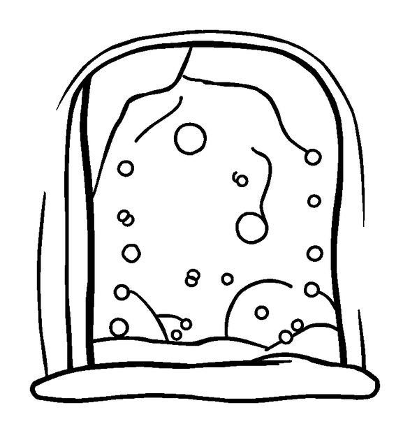 Frost Window colouring page — free printable for kids