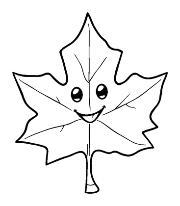 Maple Seeds Colouring Page (Toddler, Bold & Easy)