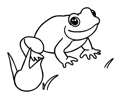 Spring Tadpoles Colouring Page (Kids, Standard)