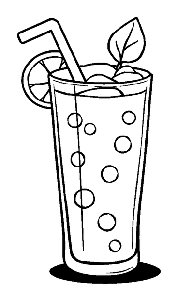 Summer Lemonade colouring page — free printable for kids