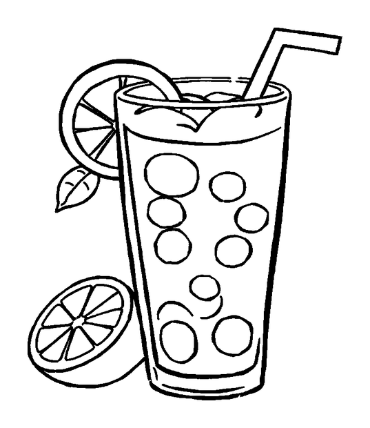 Summer Lemonade colouring page — free printable for kids