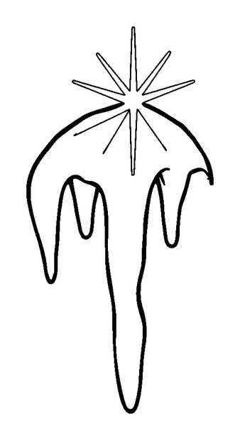 Winter Icicle Sparkle colouring page — free printable for kids