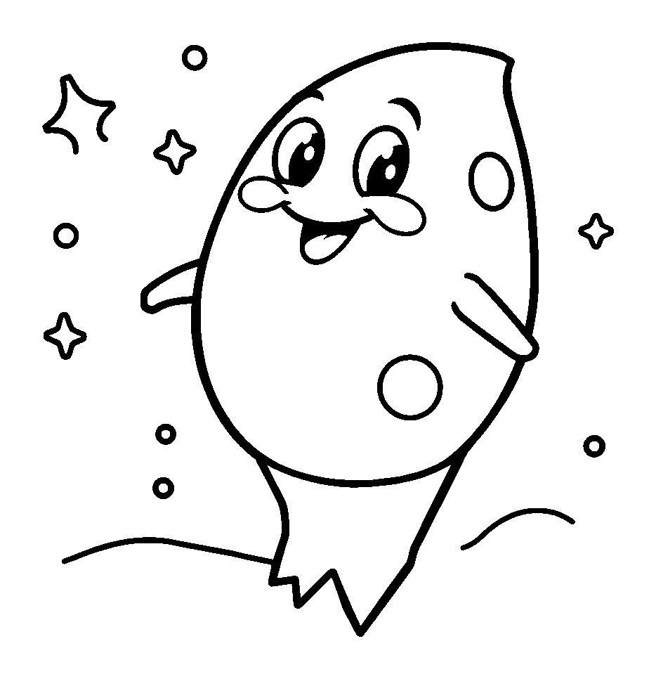 Comet colouring page — free printable for kids