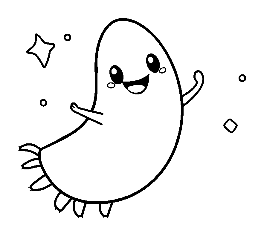Comet colouring page — free printable for kids