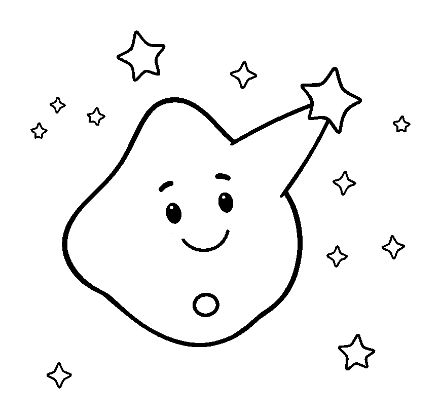 Constellation colouring page — free printable for toddlers