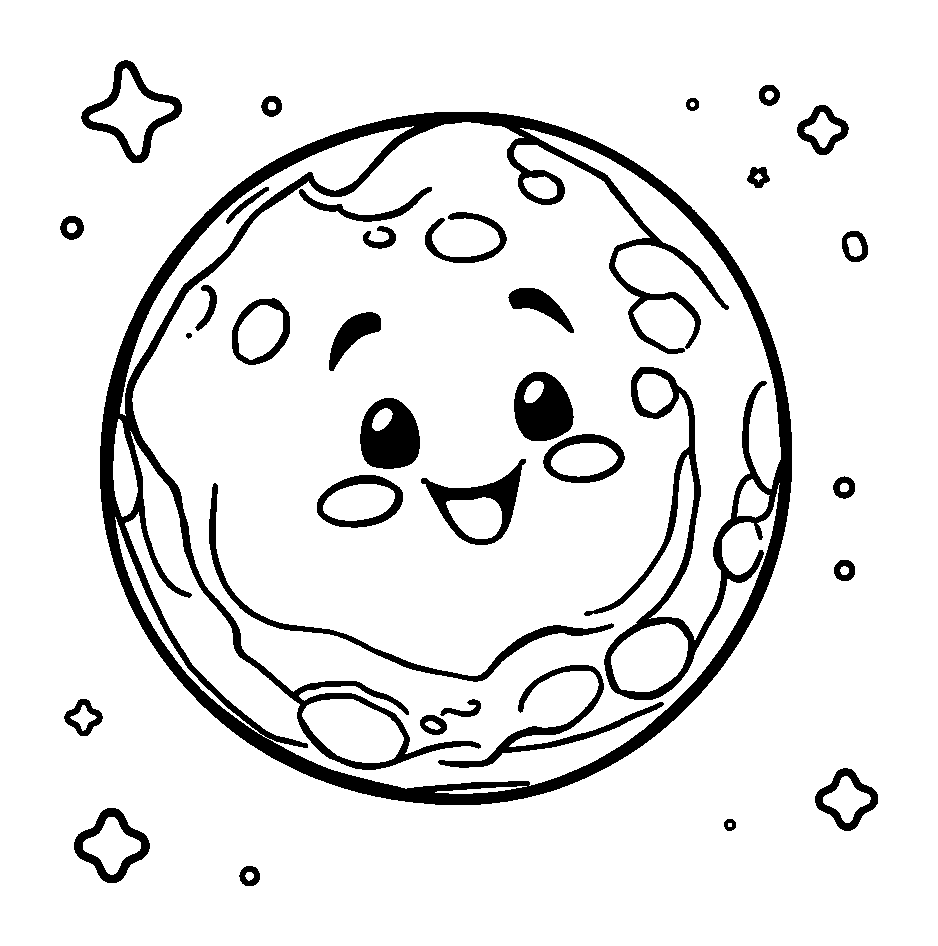 Galaxy colouring page — free printable for toddlers