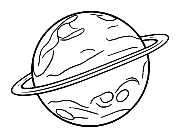 Mercury Planet colouring page — free printable for kids