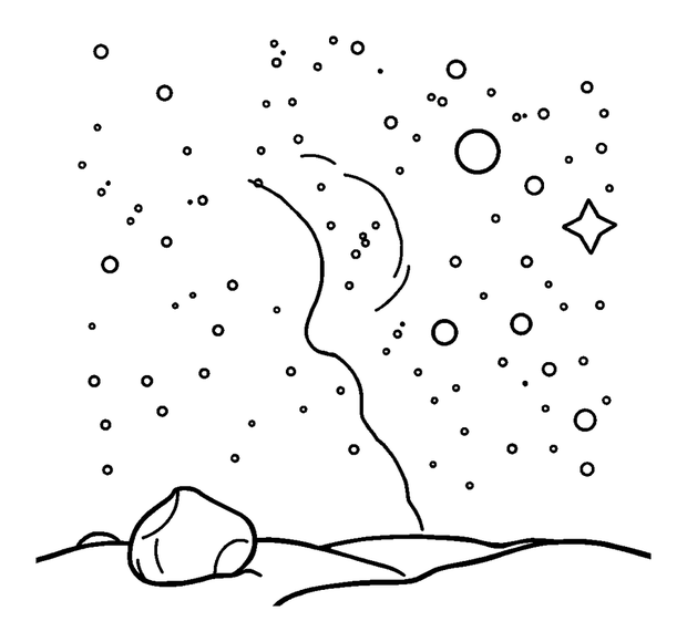Milky Way Galaxy colouring page — free printable for kids