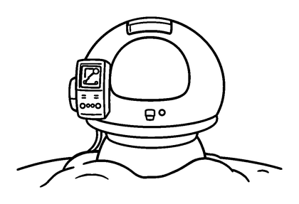 Mission Control Colouring Page (Kids, Bold & Easy)
