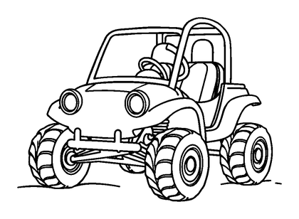 Moon Buggy Colouring Page (Toddler, Bold & Easy)