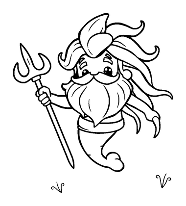 Neptune Colouring Page (Kids, Standard)