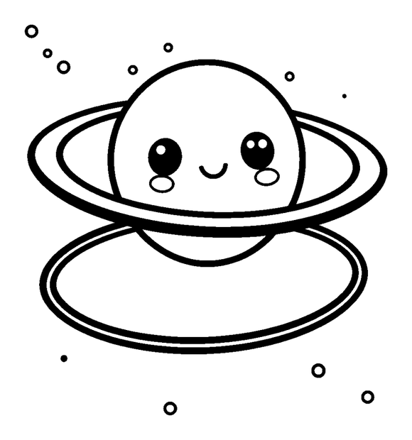 Orbit Path colouring page — free printable for kids