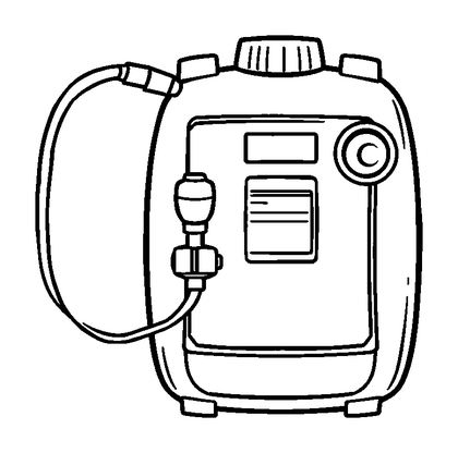Oxygen Tank Colouring Page (Kids, Standard)