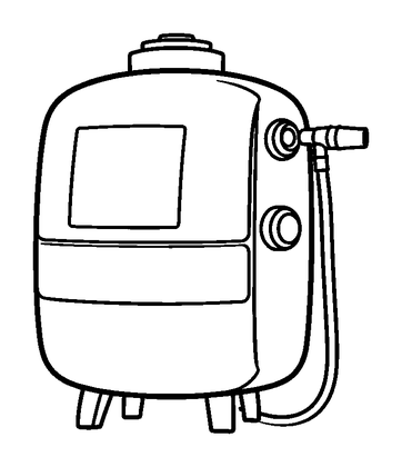 Oxygen Tank Colouring Page (Toddler, Bold & Easy)
