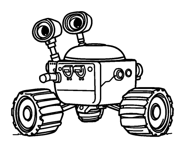 Planet Rover colouring page — free printable for kids