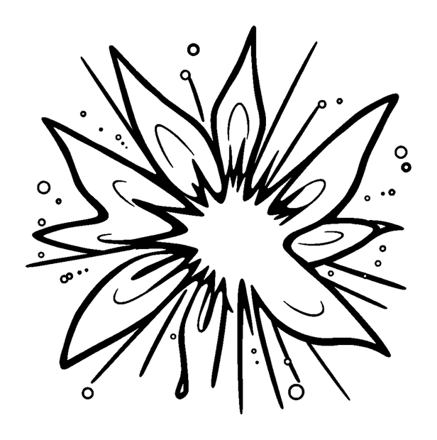 Pulsar Burst colouring page — free printable for kids
