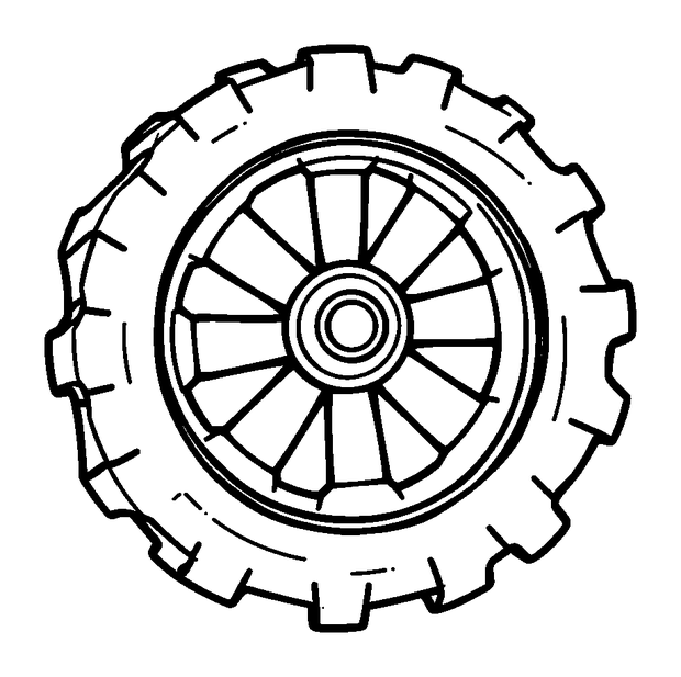 Rover Wheel colouring page — free printable for kids