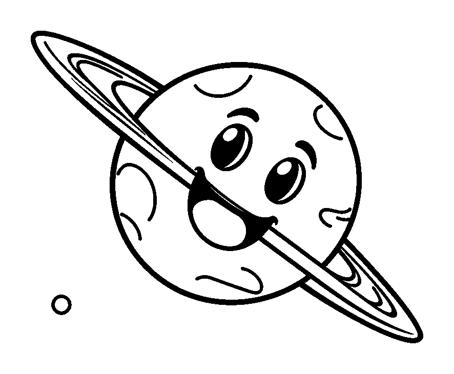 Satellite colouring page — free printable for kids
