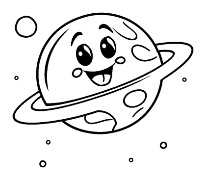 Satellite Colouring Page (Kids, Standard)