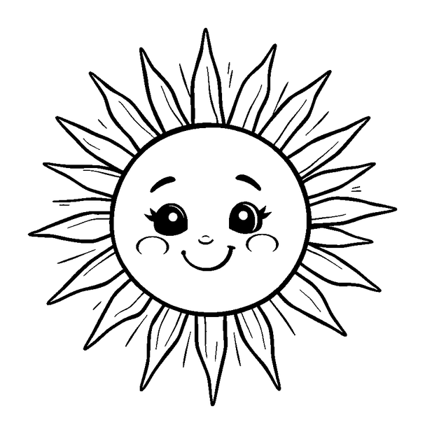 Solar Flare colouring page — free printable for kids