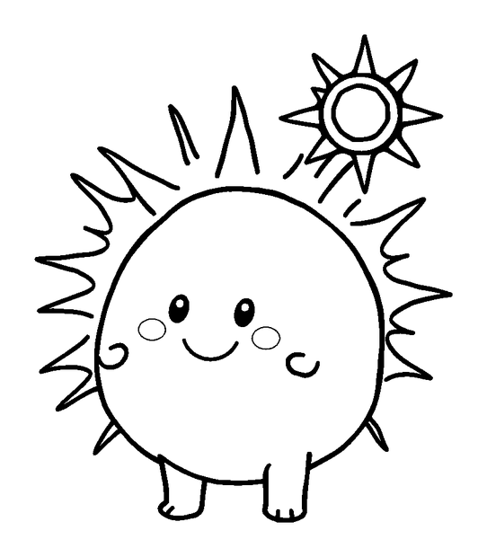 Solar Flare colouring page — free printable for toddlers
