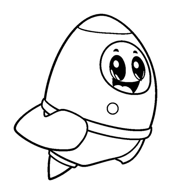 Space Probe colouring page — free printable for kids