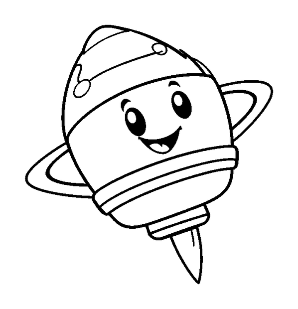 Space Probe colouring page — free printable for kids