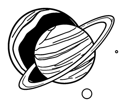 Twin Planets Colouring Page (Kids, Bold & Easy)