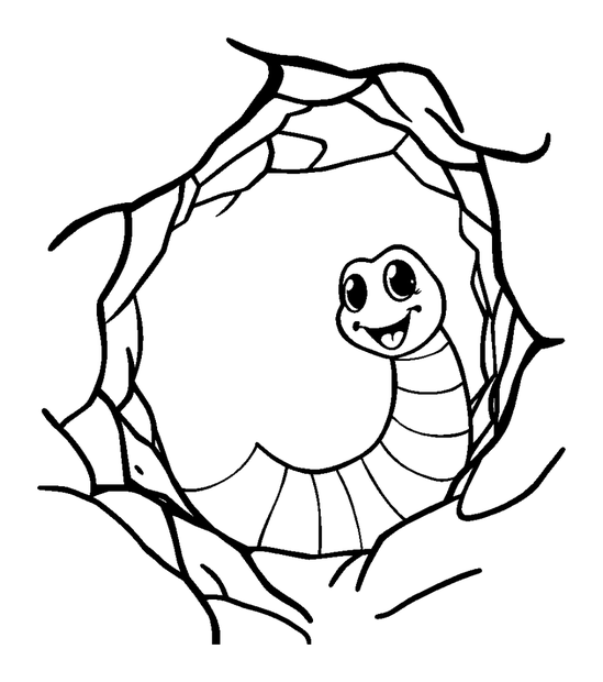 Wormhole colouring page — free printable for toddlers