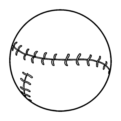 Baseball Colouring Page (Kids, Standard)