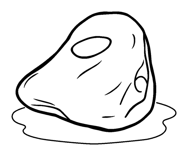 Curling Stone colouring page — free printable for kids